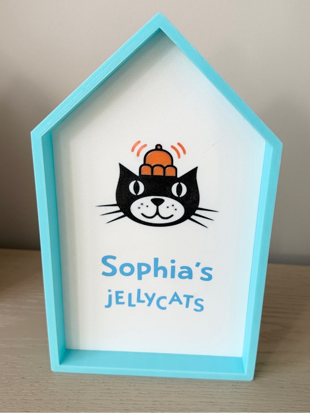 Jellycat House Frame Sign Custom Name - Personalized Gift